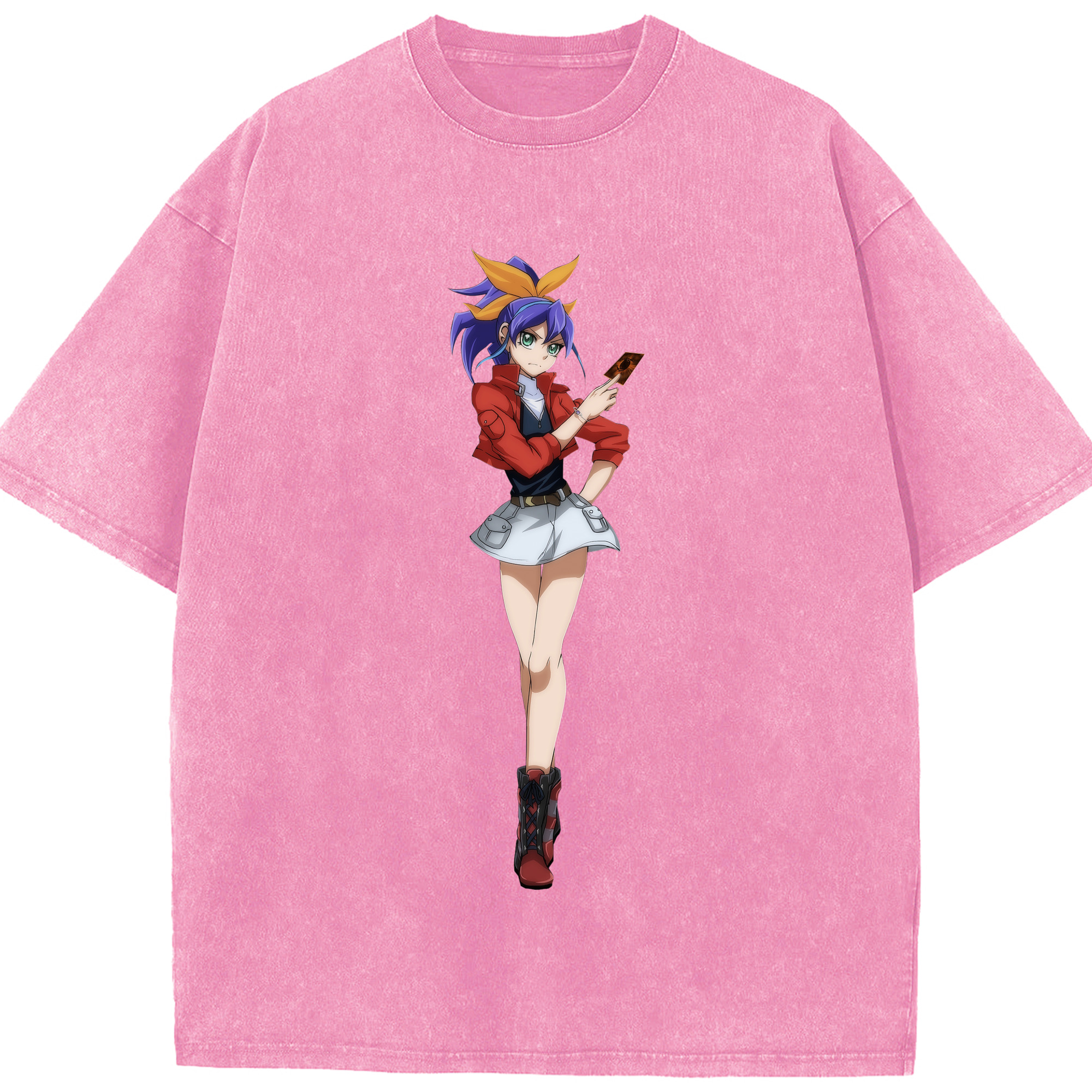 （画像用） 遊☆戯☆王 Yu-Gi-Oh! 綿100% ヴィンテージ風 半袖Tシャツ（フロントプリント）